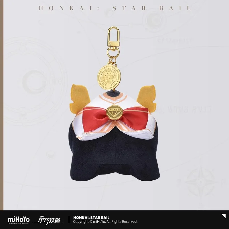 [Genuine]Anime Game Honkai Star Rail Topaz Numby Stuffed 9cm Plushie Plush Clothes Keychain Pendant Halloween Gift in stock
