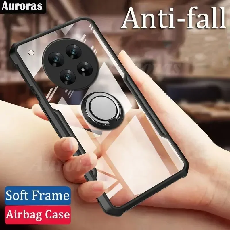 

Infinix Zero 40 4G/5G Case Clear Acrylic Back Cover For InfinixZero405G 4G40Infinix Magnet Holder Ring Protect Coque Poko Little