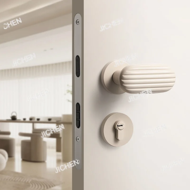 

Бесшумный магнитный замок для межкомнатных деревянных дверей Cream Wind, белый, для спальни/дома