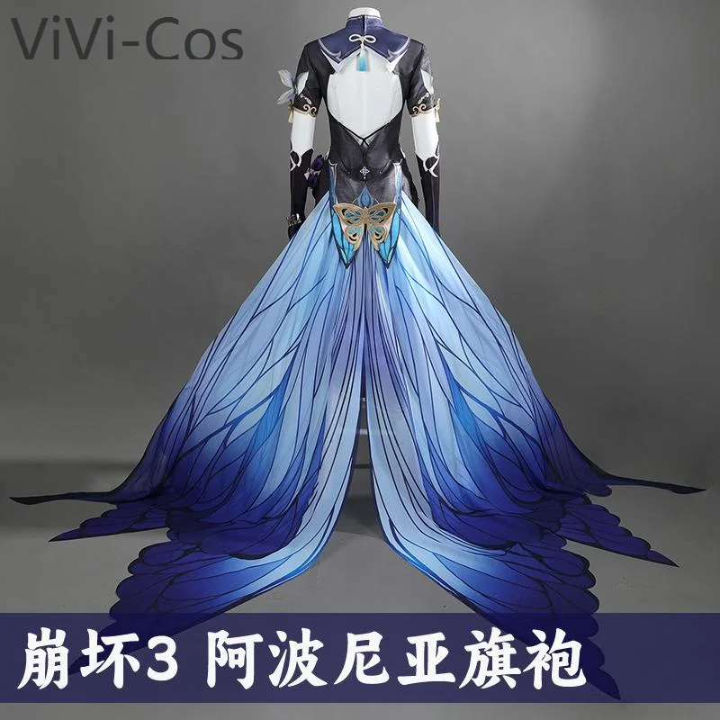 ViVi-Cos Honkai Impact 3rd Aponia Cheongsam Cosplay Costume Cos Game Anime Party Uniform Hallowen Play Role Clothes Clothing