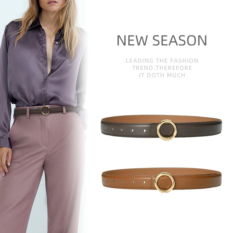 

New Women's Leather Belt, Casual, Versatile,Knotted Waist, Dress,Suit, Waist Band Designer Belts High Quality Luxury Women Belt