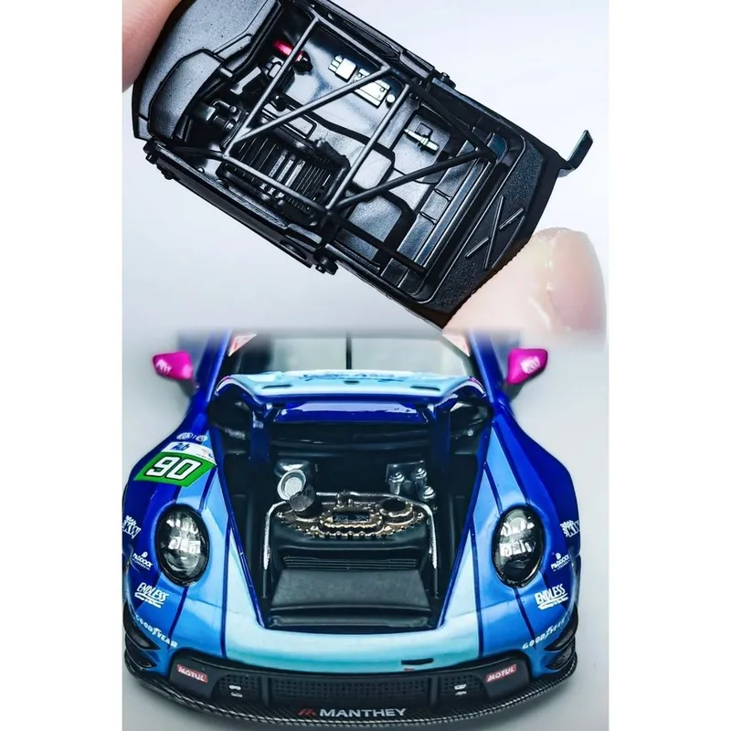 Trends Hobby-TH 1/64 Porsche 911 GT3 R LeMan 24H 2025 Diecast Car Model Alloy Simulation Collection Toy Gift For Boys#peetyeee view 4
