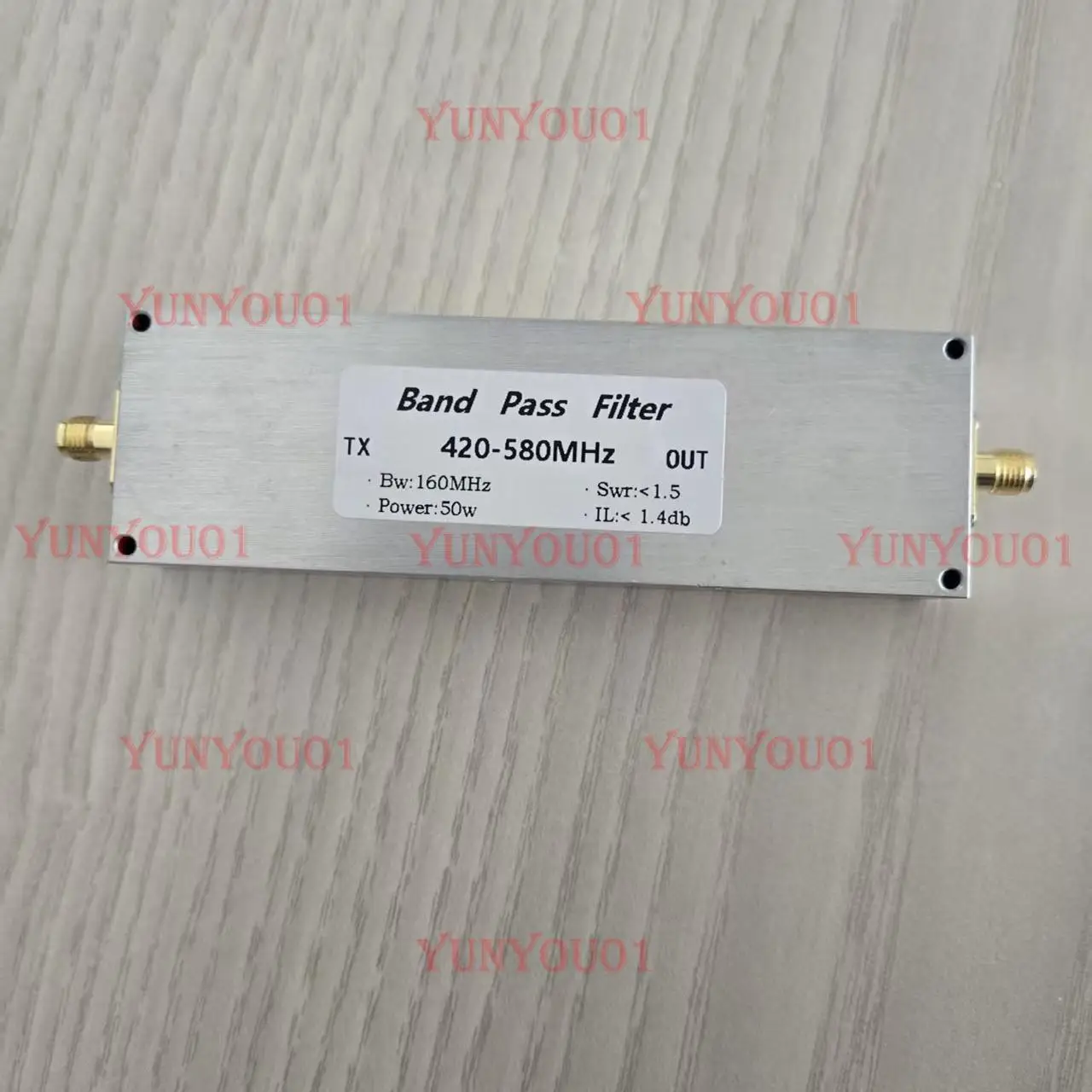 

420-580MHz Bandpass Filter 50w SMA Mother Seat Anti-interference Filtering and Removing Harmonics