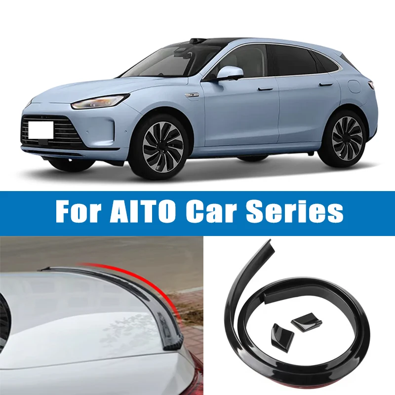 

1.5M 5D Carbon Fiber Spoiler Refit Tail Auto Trunk Lid Gap Tail Decoration Sealing Strip for AITO M5 M6 M7 M8 M9 Ultra EV Max
