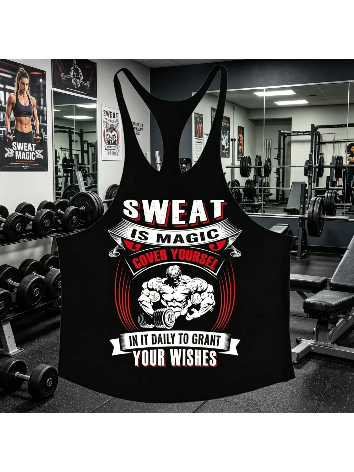 2026 Men's Cotton Gym Tank Top 
