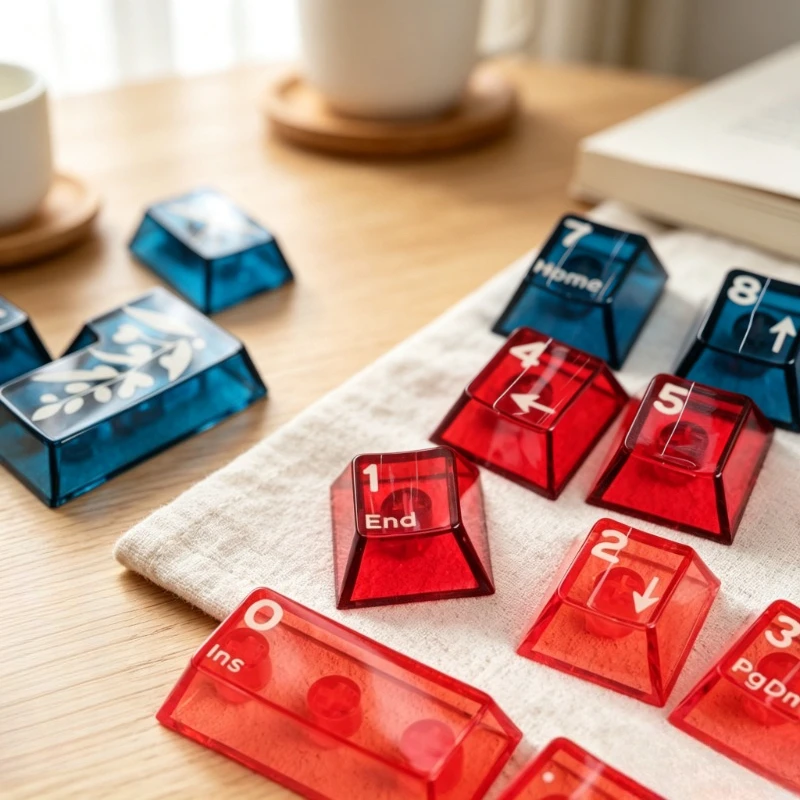 Red Bean Theme Keycap Set ABS/PC Cherry Profile Cross Switch Ergonomics Custom Original Handmade Keycaps for Mechanical Keyboard