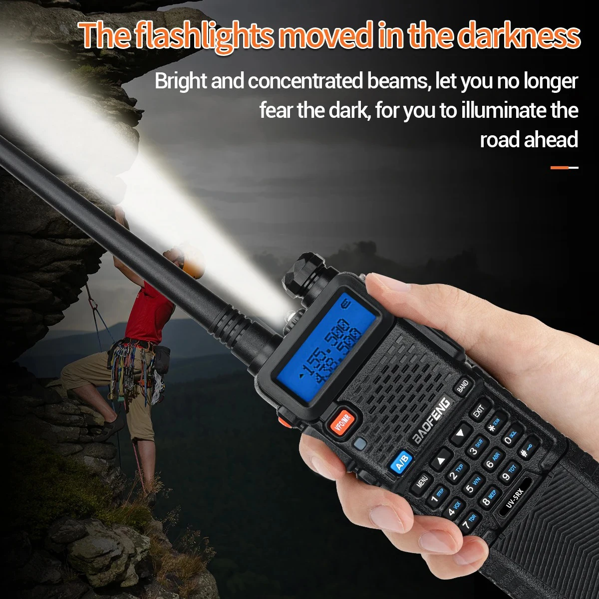 Baofeng UV-5RX Walkie Talkie Set 3800mAh Full Band Wireless Copy Frequency Long Range Ham Radio UV-5R K5 Portable Two Way Radio