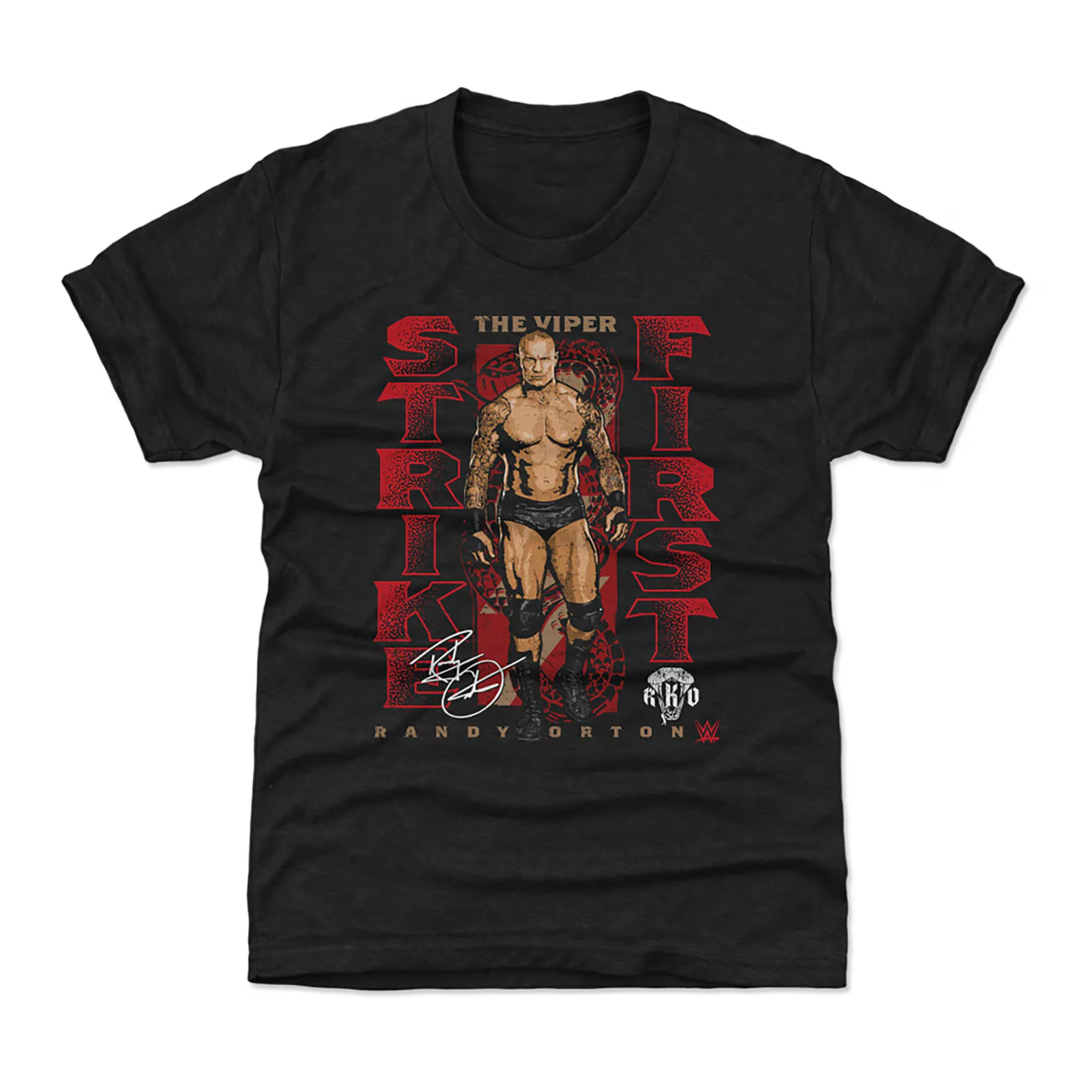 Men's Black Randy Orton Viper Bite T-Shirt Short Sleeve Causal Tee Shirts 2025 New Sports High End Unisex New Tops Clothing