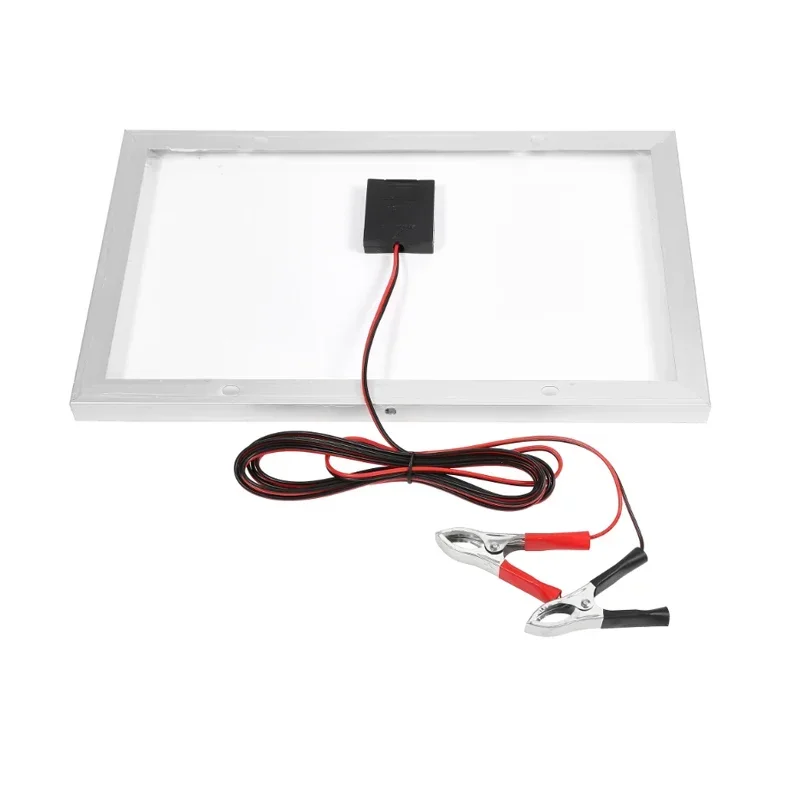 

Портативный 1000 Вт / ㎡ Солнечная панель 18 В 10 Вт Поликристаллическая перезаряжаемая солнечная батарея Солнечный генератор для телефона Домашнее освещение Кемпинг