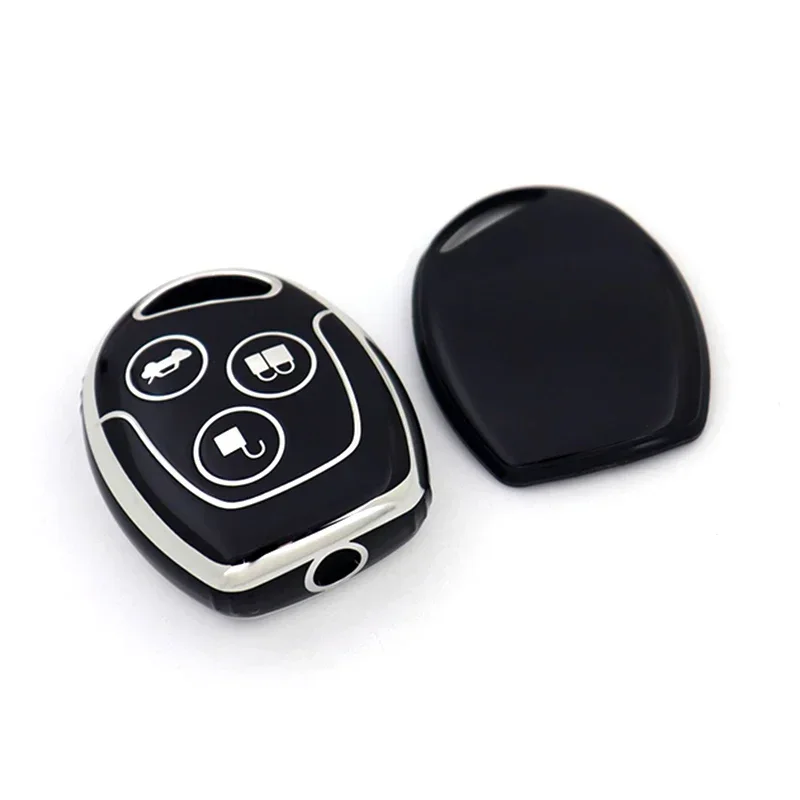 Чехол для автомобильного ключа из ТПУ, чехол для дистанционного ключа, держатель для брелока для Ford Fiesta Mk7 Mk5 Mk6 Mondeo Focus 2 Mk2 Transit Ka Fusion C-MAX S-MAX