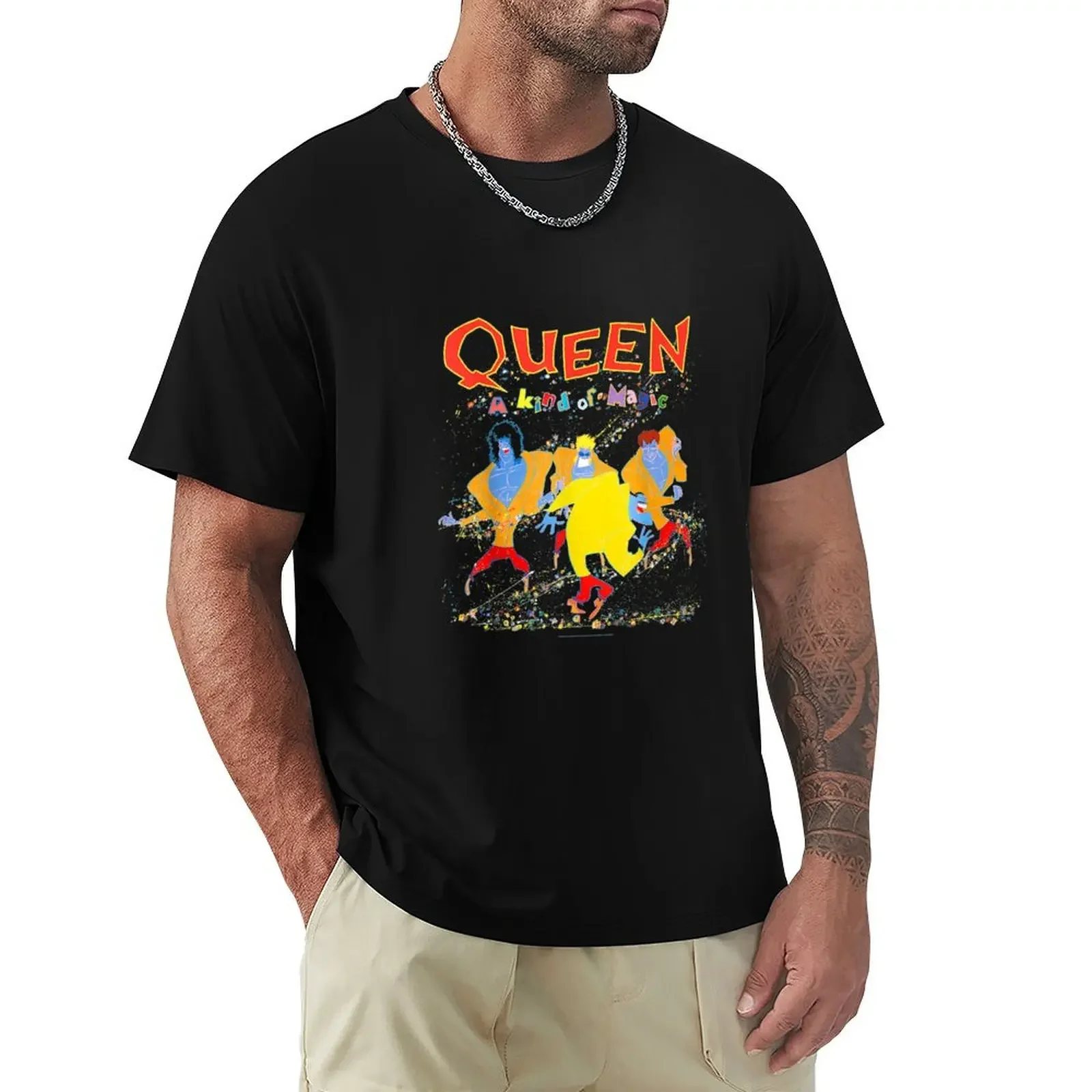 Queen Official Kind Of Magic T-Shirt korean fashion quick-drying mens graphic t-shirts anime