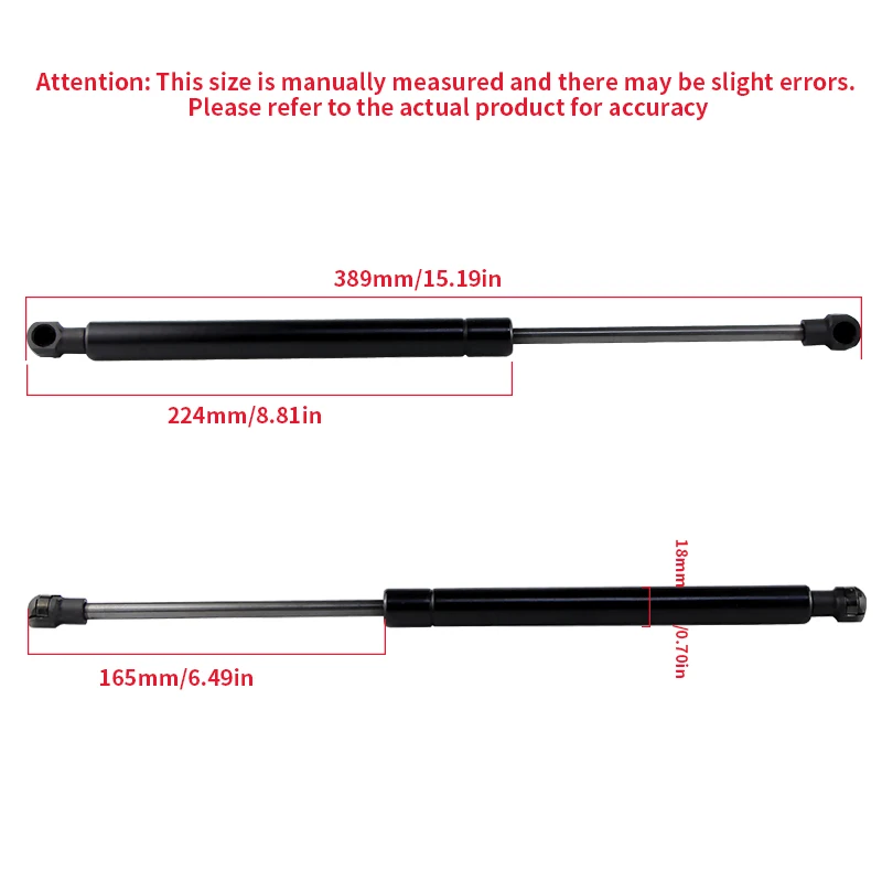 2PCS Front Bonnet Hood Gas Struts Support For BMW 1 Series E81 E82 E87 E88 2004-2012 Spring Support Lifter OEM 51237118370