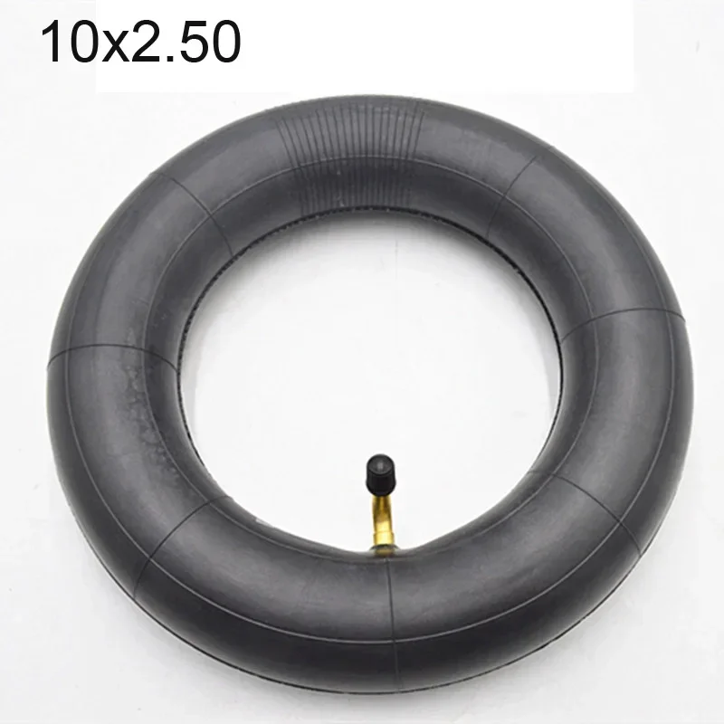 2pcs Thicken Inner Tube 10X2.50 10x2.5 Tube Innertube with Bent Valve 90 Degree Valve for Baby Stroller Pram Scooter 10 Inch