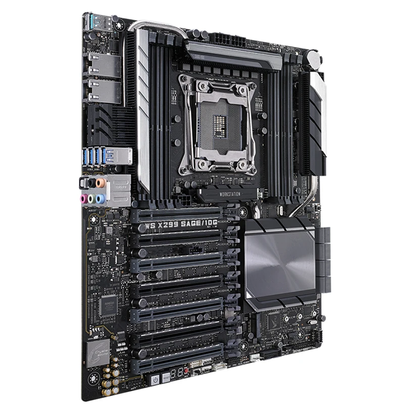 Desktop Mainboard com Overclocking, Desktop Mainboard, SATA III, USB 3.0, WS X299, 10G, LGA 2066, DDR4, ATX, Intel X299