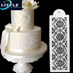 Cake Decorating Tool Damask Lace Border  Side Cupcake Stencil Sugarcraft Decoration Mould Baking  Kitchen Accessories