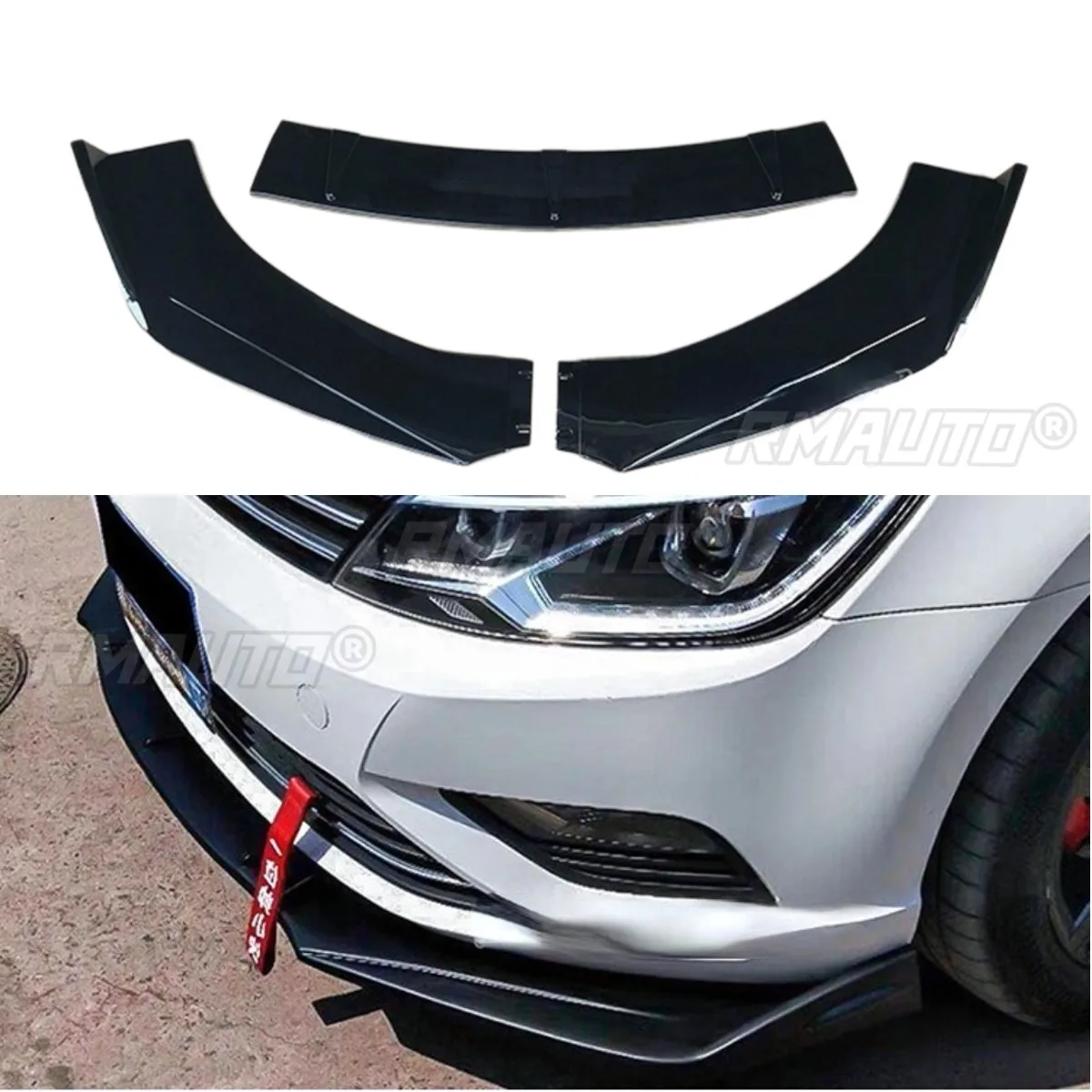 

For Lamando Bumper Guard Protector Cover Apron For Lamando Style Car Front Bumper Lip Splitter Diffuser Spoiler Car Accessories