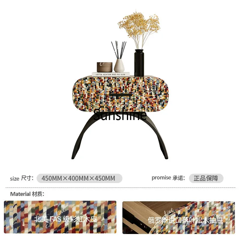 Creative mosaic high-end art Italian minimalist bedroom home locker