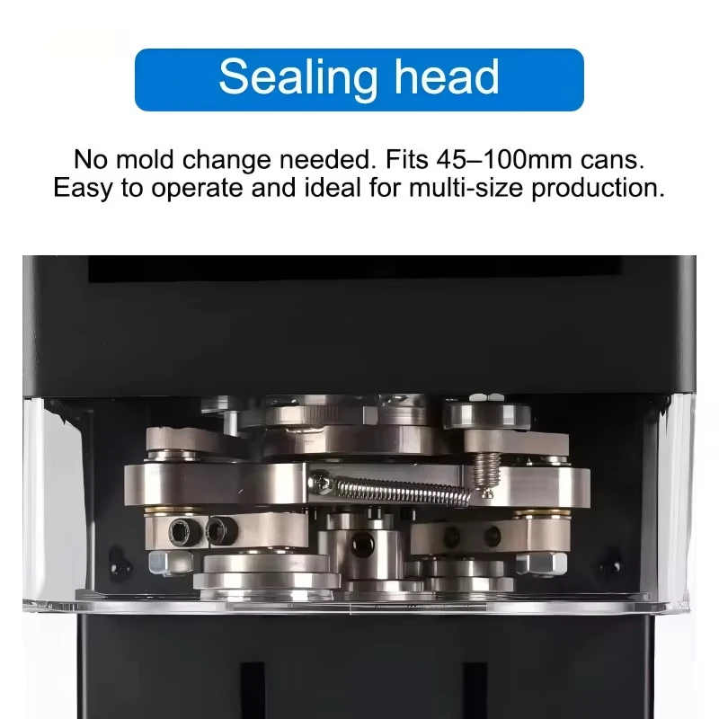 Transparent Cup Round Can with Lids Sealing Business Multifunction Packaging Machine Tube Seal Machine for Sale Energy Drink