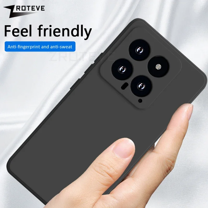 Dla Xiaomi14 Zroteve Silky Liquid Silicone Soft Cover Dla Xiaomi 14 T 14T Mi 13 13T Pro Xiomi Mi13 Lite Mi14T Mi14 Ultra Case