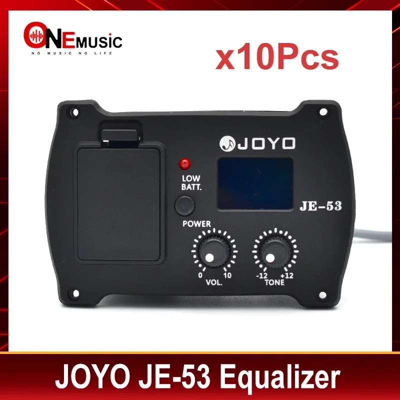 

10Pcs JOYO JE-53 2 In 1 Guitar Parts Equalizer and Tuner Professional Acoustic Guitar Simple Preamp Equalizer Pickup with Tuner