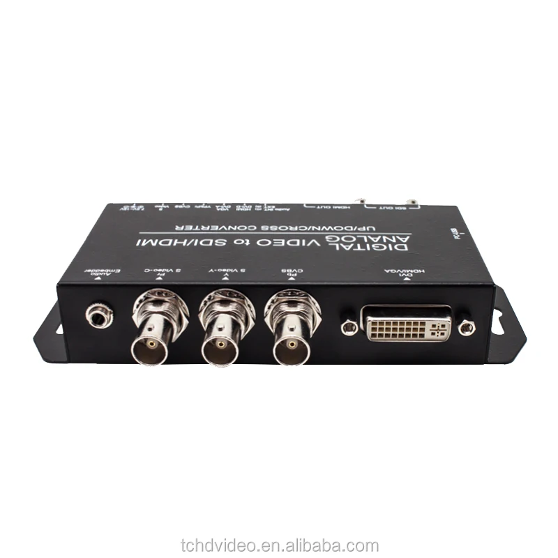 Analog Signal To Digital DVI VGA Composite Component S-video YPbPr CVBS Signal To SDI HDMI Up/down Scaling Video Converter