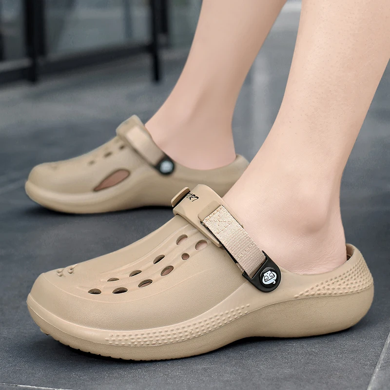 New Men's Outdoor SandalSport Slippers Beach Slides Breathable Men Casual Garden Shoes Non-slip Men Outdoor Hiking Sandal