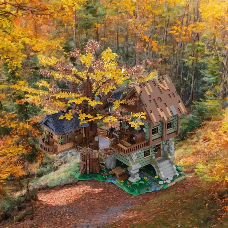 

3536PCS DIY Modular Lonely Hut Building Blocks Educational Toy MOC Creative Construction Gift for Kids Christmas Birthday