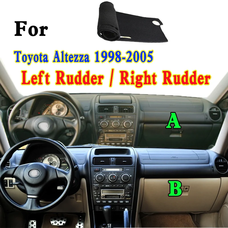 For 1998-2005 Toyota Altezza AS200 Z E1 Dashmat Dashboard Cover Instrument Panel Insulation Sunscreen Protective Pad