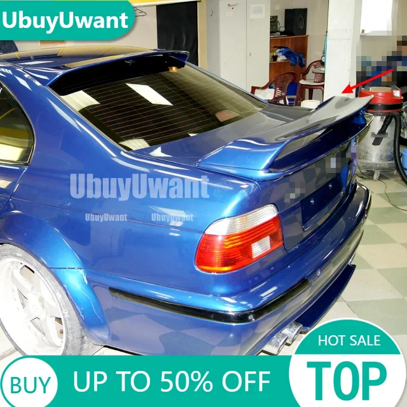 Für 1997-2003 BMW 5er E39 Kofferraumdeckel Kofferraum Auto Spoiler Flügel M5 GT Stil Schwarz Carbon Außentuning Zubehör