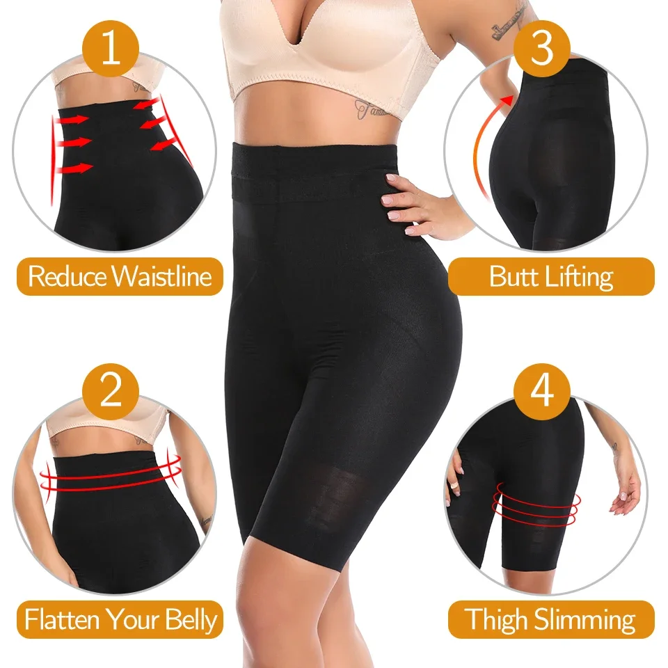 Women Body Shaper High Waist Tummy Control Panties Butt Lifter Shorts Thigh Slim Shapewear Slimming Underwear Safety Short Pants