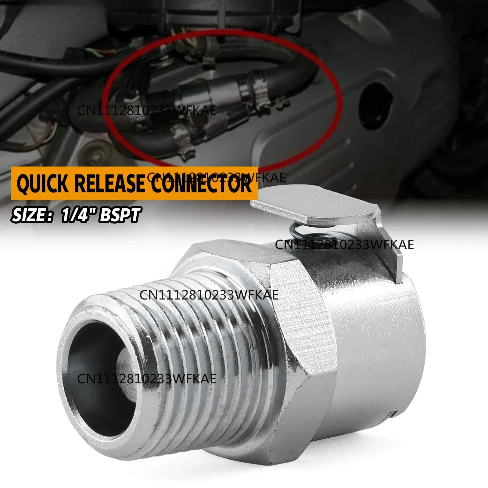 1/4“ 3/8“ Gas Tank Fuel Line Hose Pump Metal Female Quick Release Disconnect Coupling BSPT NPT for Ducati Triumph BMW Victory