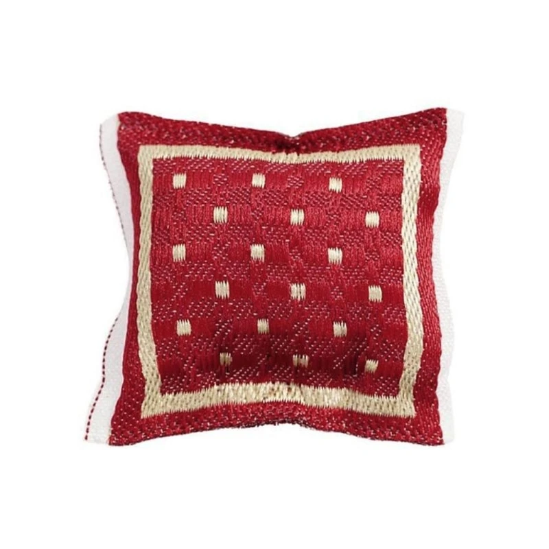 1/12 Scale Red Pillow Cushion For Doll House Sofa Couch Miniature Bedroom Furnit