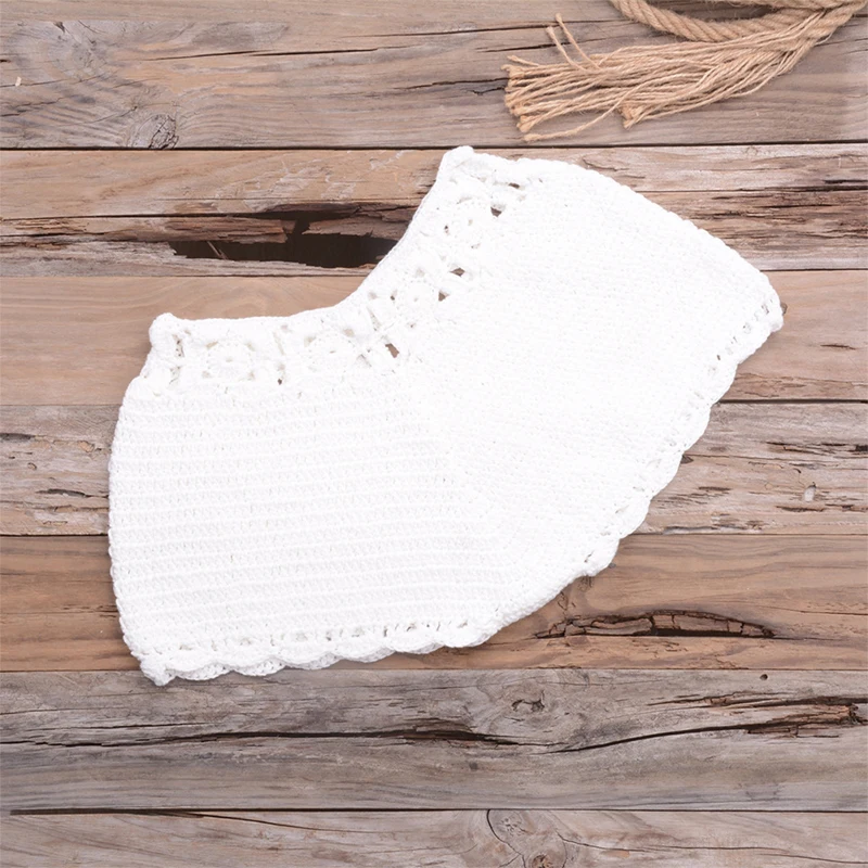 Women Summer Solid Knit Crochet Shorts Sexy Female Hot Hollow Out Short Pants Holiday Beachwear Crochet Cotton Net Loose Shorts