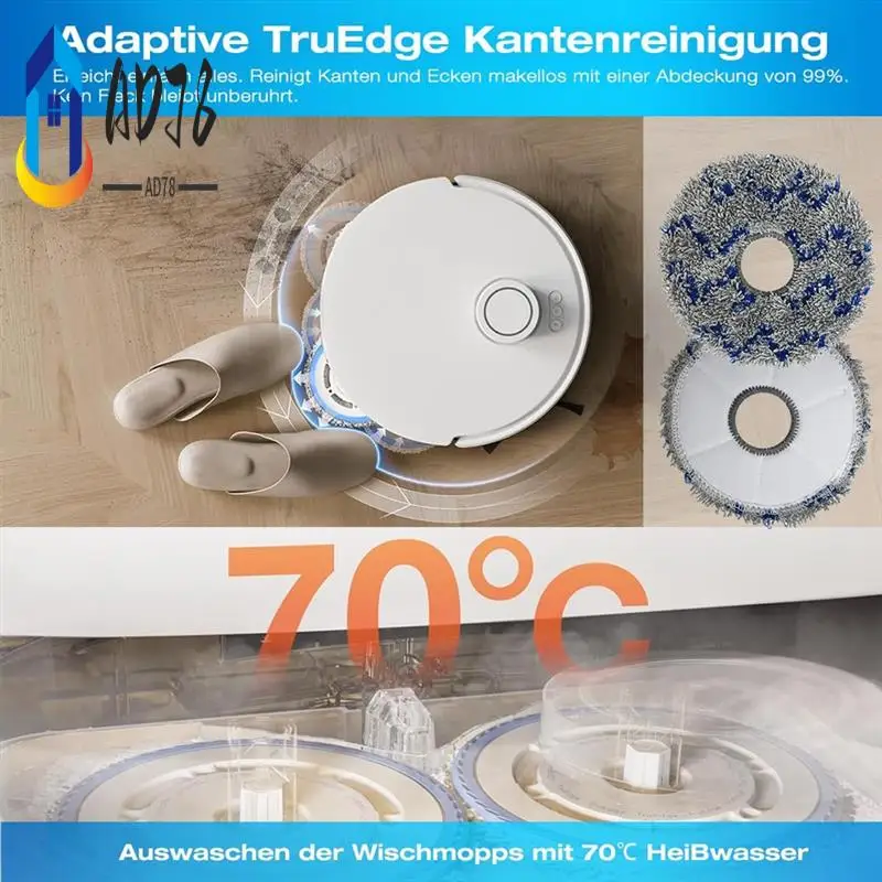

AD78-Replacement Parts For Ecovacs Deebot T30S Robot Vacuum Cleaner Main Side Brushes HEPA Filters Mop Pads Dust Bags