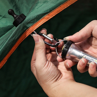 Magnetic Lanyard Clip Pulling Force Mini Magnetic Hooks D Shape Multipurpose for Outdoor Hanging Camping Light