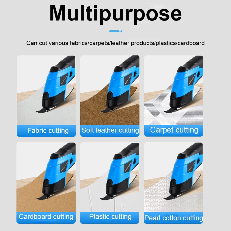 3.6V 2000mah forbici elettriche Cordless Usb ricaricabile potente cesoie strumento di taglio per tessuto cartone moquette lame in pelle