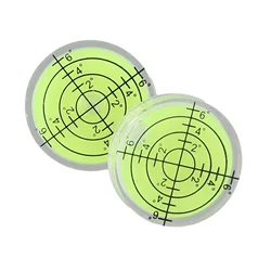 2pcs Mini Bubble Level Horizontal Precision Spirit Bubble Level Degree Mark Round Spirit Bubble Level Measuring Tool