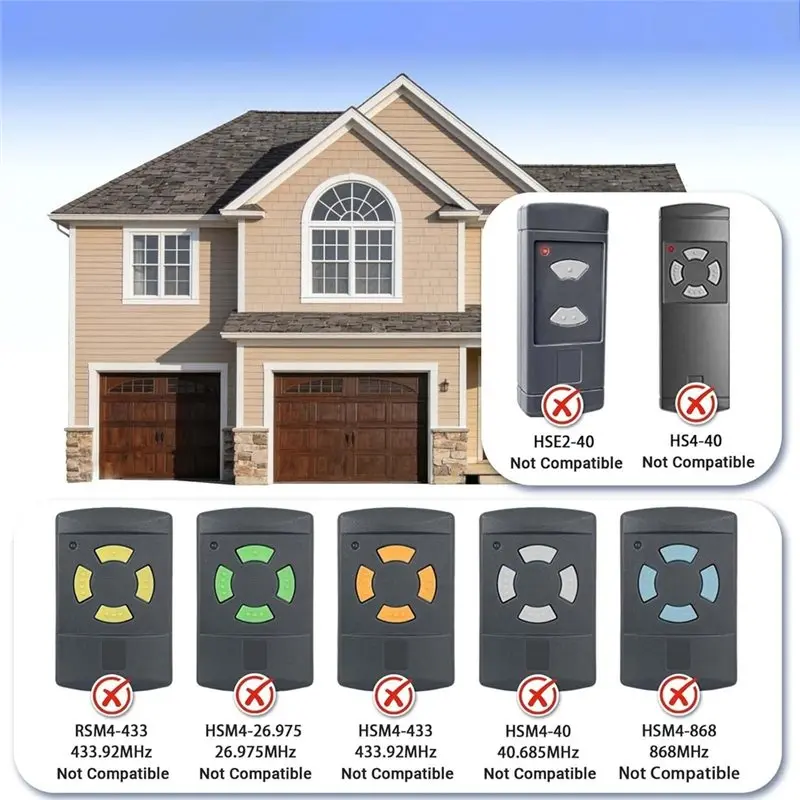 2026 New 868.3Mhz BS Handheld Transmitter For Hörmann Garage Door Remote