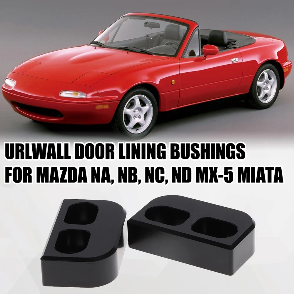 Buje de puerta seguro para Mazda Miata mx5, 1989-2020, 2 unidades