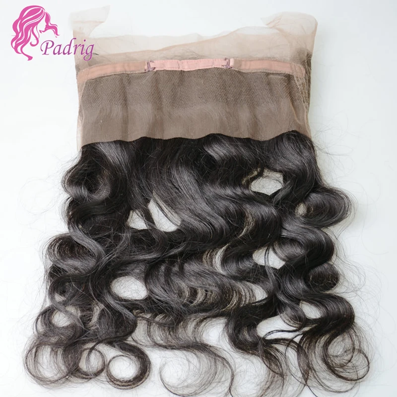 Brazilian Body Wave Human Hair Lace Frontal 360 Full Transparent Lace Remy Hair 10-20 Inch Pre-Plucked With Baby Hair