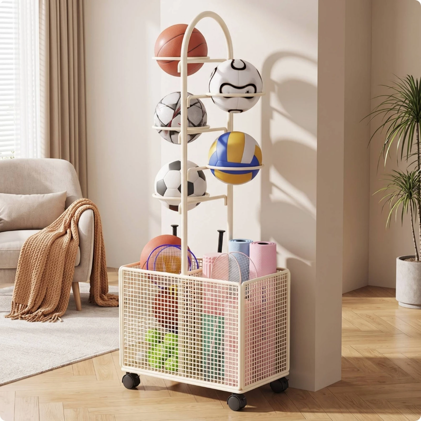 ชั้นวางอุปกรณ์กีฬาแบบตั้งพื้นพ - Sports Equipment Storage บทวิจารณ์และราคา