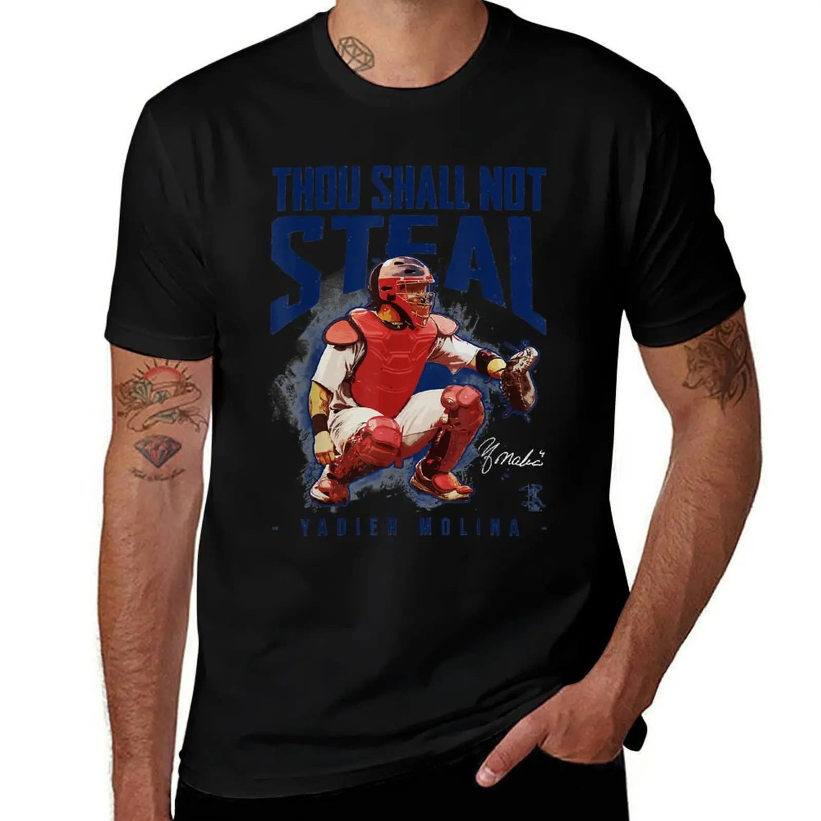 Yadier Molina Thou Shall Not Steal - Apparel T-Shirt man t shirt luxury T-Shirt