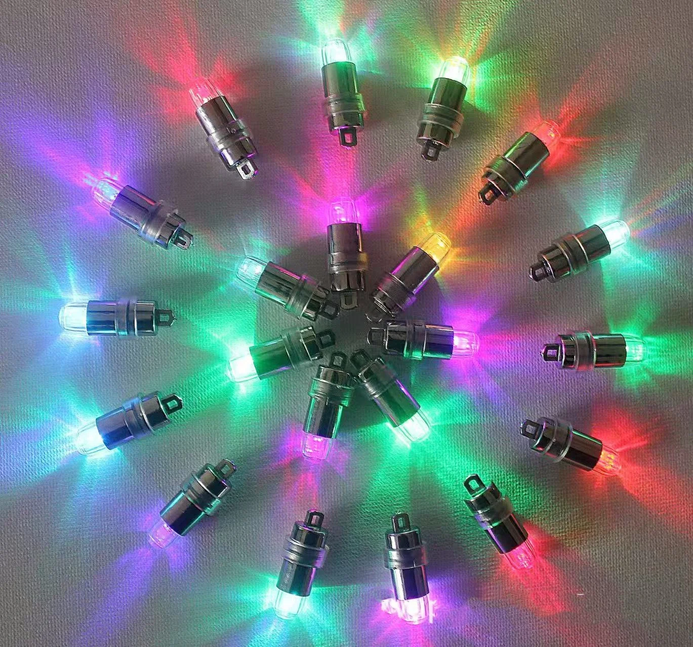 8PCS Mini Super Bright Waterproof Balloon Light Creative LED DIY Rainbow Party Child Handmade Luminous Lamp Toys With Battery - view 2