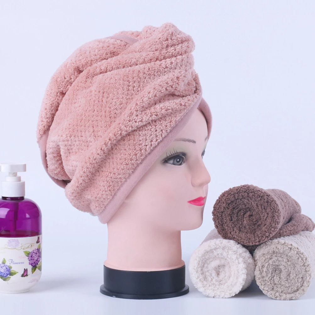 

2pcs Hair Drying Towel Super Absorbent Microfiber Quick Dry Cap Fast Bathing Travel Lightweight Split Ends Reduction Towels