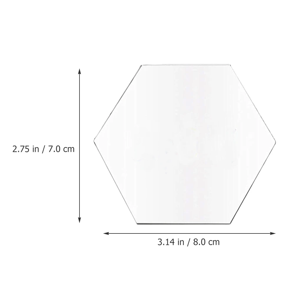 

10 Pcs Acrylic Message Card Event Signs Home Decor Table Refined Wall Decoration for Living Room Transparent