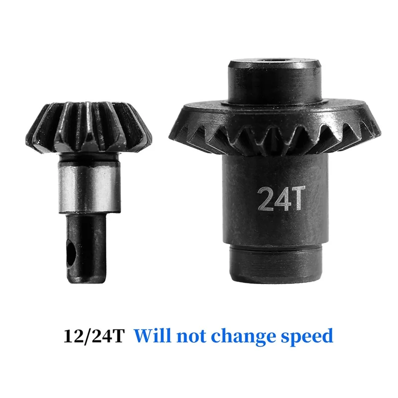 لماذا-RC سيارة ترقية سبائك الصلب سق حلزوني المحور مجموعة تروس عدة ل 1/24 RC الزاحف FMS FCX24 FCX18 RC ترقية أجزاء السيارة 12T