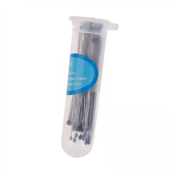 Gogga Specimen Pins 4 Cm Stainless Steel Mounting Kit with Labels for School Lab and Teaching