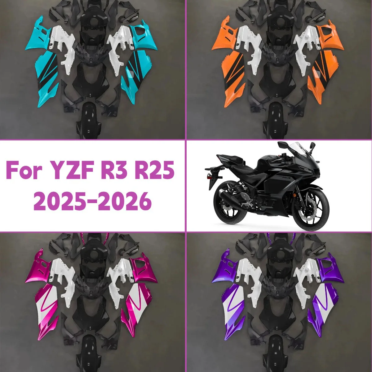 

Fairing Kit for 2025 2026 Yamaha YZFR3 YZFR25 Unique Design Motorcycle Fairings Injection Molded Hot Style 25 26 YZF R3 R25