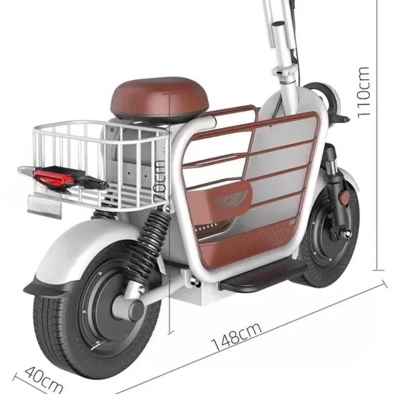 vehicle skateboard three or four wheels the elderly small pet parent-child male and female mini transport driving battery car