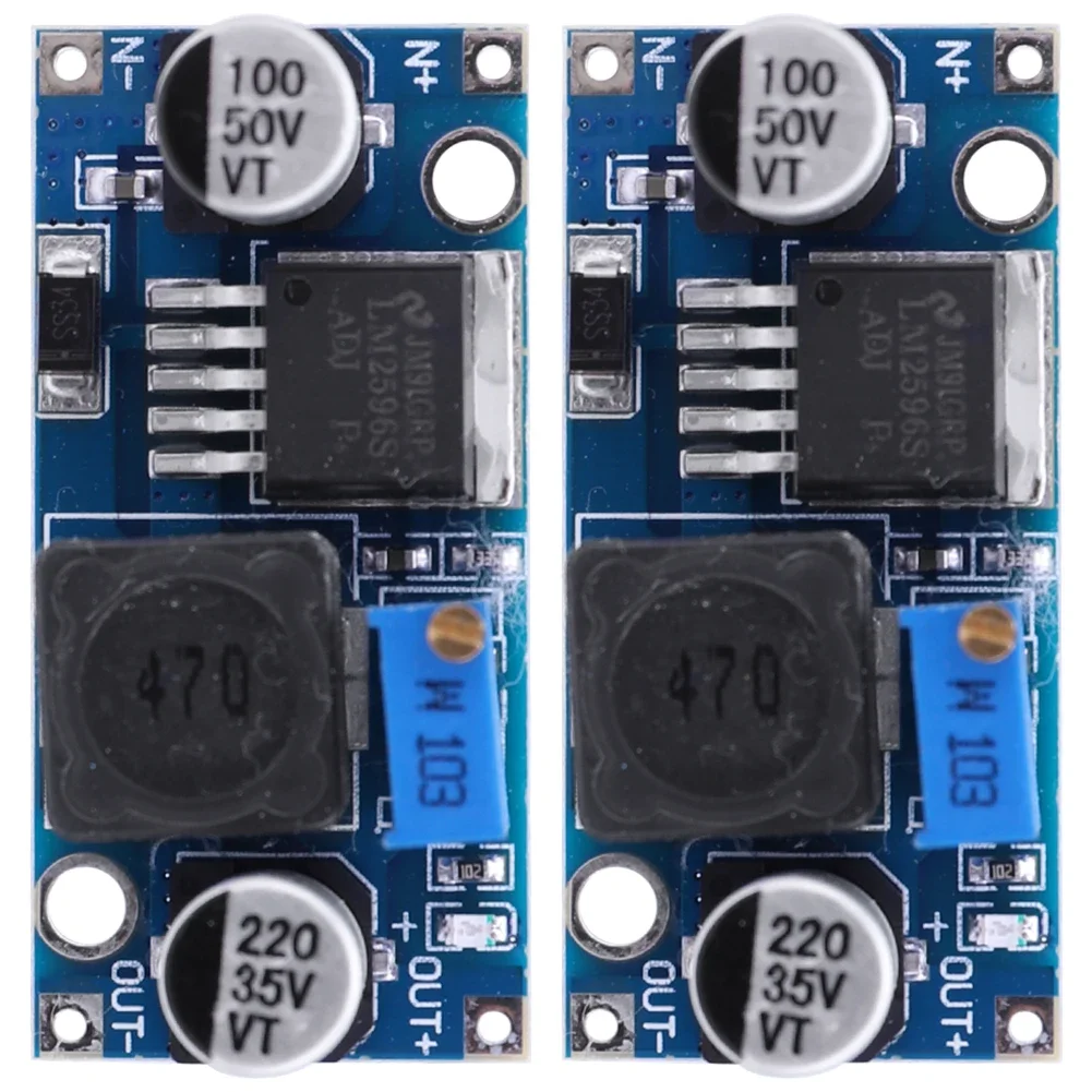 5-100PCS LM2596S DC-DC Step-down Power Supply Module 3A Adjustable Step-down Module LM2596S Voltage Regulator DC 1.25V-35V